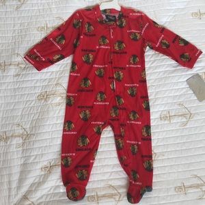 NHL CHICAGO BLACKHAWKS infant blanket sleeper